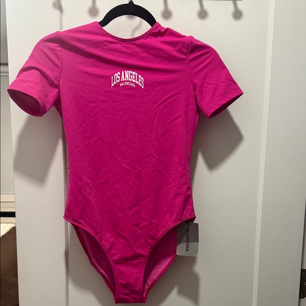 Balenciaga Fuchsia One-Piece Swimsuit
